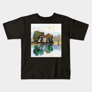 landscape near the river aare 1925 - Cuno Amiet Kids T-Shirt